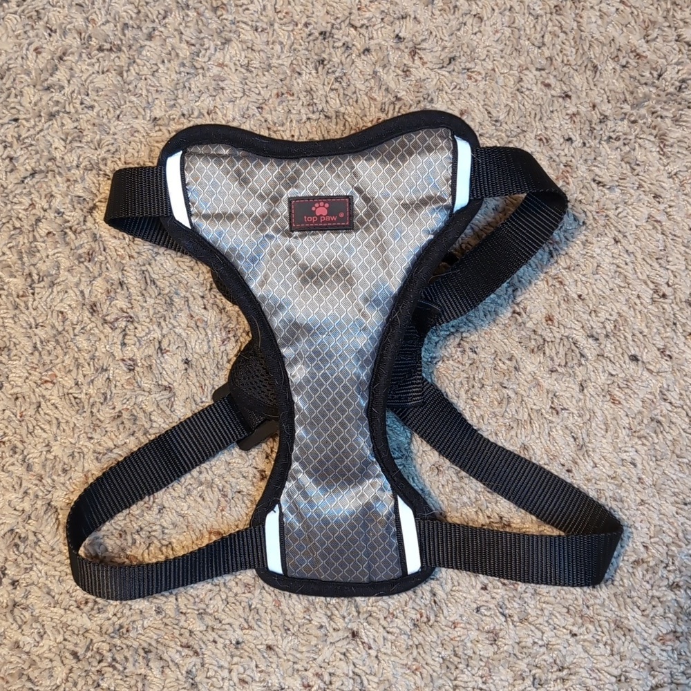 Top Paw® Mesh Comfort Dog Harness Reflective Gray SZ Large - Picture 2 of 9